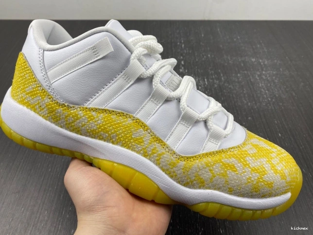 Rep AH7860-107 Snakeskin Air Jordan Low 11 WMNS Yellow 0726